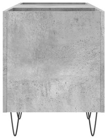 Armário p/ discos 121x38x48 cm derivados madeira cinza-cimento