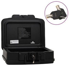 vidaXL Cofre 44x37x16,5 cm preto