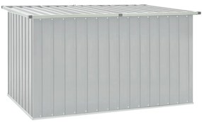 Caixa de arrumação para jardim 171x99x93 cm cinzento