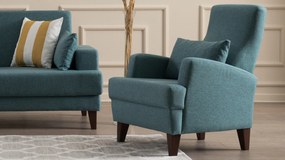 Cadeira Wing Kana – Turquesa – 76x91x87 cm
