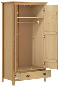 Roupeiro 2 portas Hill 89x50x170 cm pinho maciço