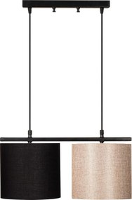 Candeeiro de Teto Valiz – Creme e Preto – 47 x 20 cm