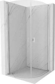 Mexen Mist cabine de duche semicircular articulada 90 x 90 cm, transparente, cromado - 8A31-090-090-01-00