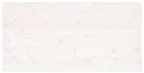 Tampo de mesa retangular 100x50x2,5 cm pinho maciço branco