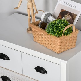 Cómoda com 5 Gavetas Cómoda para Dormitório Moderna com Desenho Anti-T