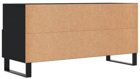 Móvel de TV 102x36x50 cm derivados de madeira preto