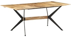 vidaXL Mesa de jantar 180x90x76 cm madeira de mangueira maciça