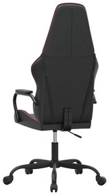 Cadeira gaming massagens couro artificial vermelho-tinto/preto