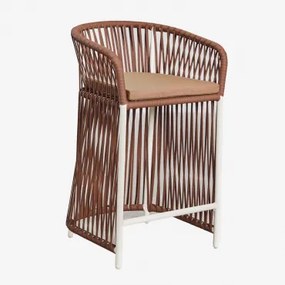 Pacote De 4 Bancos Altos De Jardim Sophie Castanho Nu & ↑65 Cm - Sklum