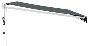 Toldo retrátil automático 4,5x3 m antracite