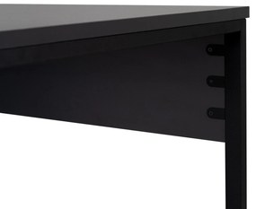 Secretária Dupla "Twin Study Desk" – Antracite e Preto - 240x60x74 cm,