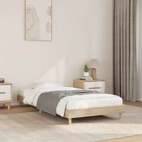 vidaXL Estrutura cama s/ colchão derivados de madeira carvalho sonoma