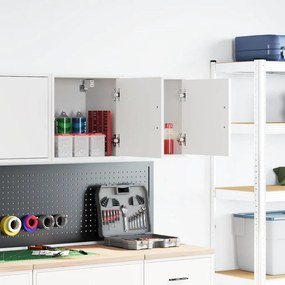 Armários de parede para garagem 2 pcs derivados de madeira