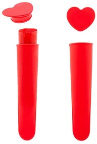 Forma de Silicone com Tampa para Gelados Koala 2 Unidades Vermelho Plástico (19 X 6 X 6 cm)