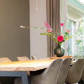 Candeeiro de suspensão moderno em aço com LED ajustável - Bold