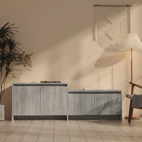 Móvel p/ TV 146,5x35x50 cm derivados de madeira sonoma cinza