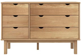 Armário de gavetas OTTA 111x43x73,5 cm pinho maciço