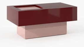 Mesa de centro retangular com arrumação Alessa