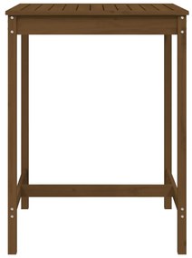 Mesa jardim 82,5x82,5x110 cm pinho maciço castanho-mel