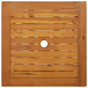 Mesa de jardim dobrável 60x60x75 cm madeira de acácia maciça