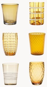 Copos de água artesanais Melting, conjunto de 6