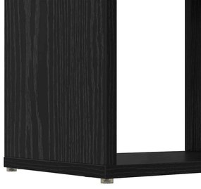 Estante Carvalho preto Madeira de engenharia 60 x 24 x 124 cm