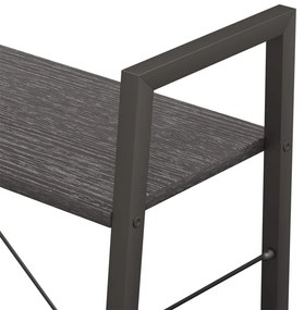 Estante de pé 3 prateleiras 56x35x108 cm preto