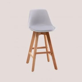Pacote De 2 Bancos Altos Nordic Edition Cinza & ↑65 Cm - Sklum