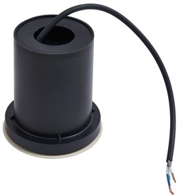 Foco de chão moderno bege cinza GU10 50mm ajustável IP65 - Delux Moderno