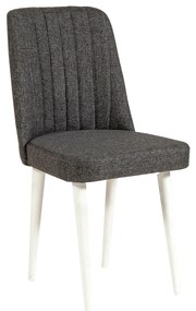 Conjunto de Mesa de Jantar Extensível e Cadeiras Vina – Branco e Antra