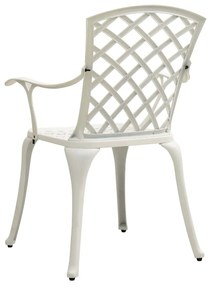 3 pcs conjunto de bistrô alumínio fundido branco