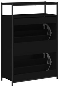 Sapateira 75x34x112 cm derivados de madeira preto