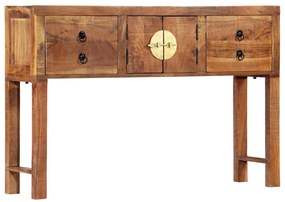 vidaXL Mesa consola 120x30x80 cm madeira de acácia maciça
