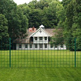 vidaXL Cerca 20x1,5 m aço verde