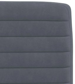 Cadeiras de jantar 2 pcs veludo cinzento-escuro