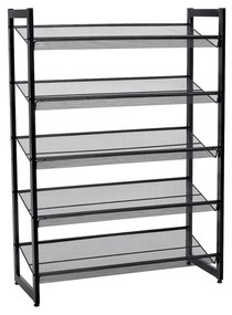 Prateleira metálica para sapatos com 5 níveis ajustáveis | SONGMICS | 74 x 30.5 x 103.8 cm | LMR005B.
