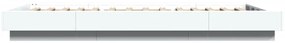 Estrutura de cama 100x200 cm derivados de madeira branco