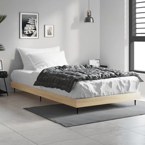 vidaXL Estrutura cama s/ colchão derivados de madeira carvalho sonoma