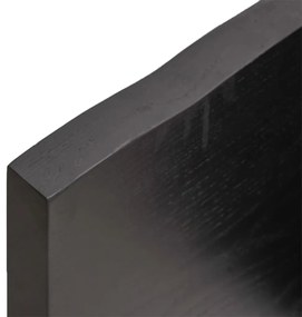 Prateleira de parede 80x60x4 cm carvalho tratado cinza-escuro