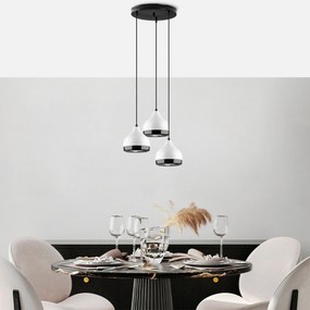 Candeeiro de Teto Yildo – Branco – Diâmetro 90 cm