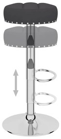 Bancos de bar 2 pcs tecido preto