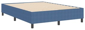 Estrado de Cama Azul 160x200 cm em Tecido Corduroy