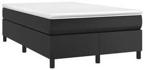 Estrutura de cama 120x200 cm couro artificial preto