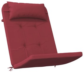 Almofadões cadeira adirondack 2pcs tecido oxford vermelho tinto