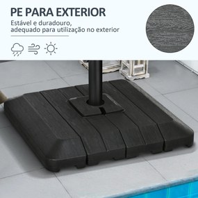 Pesos Base para Chapéu de Sol de 4 Peças Base para Chapéu de Sol Recar