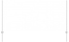 Postes de Cerca Prata 44 pcs Prateado 100 x 1.2 cm