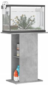 Suporte aquário 60,5x36x72,5 cm deriv. de madeira cinza cimento
