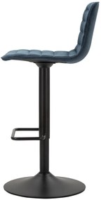 CONJUNTO DE 2 BANCOS DE BAR 43X49,5X85,5-107 (ASSENTO CM 61-82,5 CM) AZUL