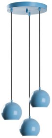 Candeeiro Suspenso Top – Azul Claro – Diâmetro 45 cm