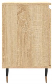 Mesas cabeceira 2pcs derivados de madeira carvalho sonoma